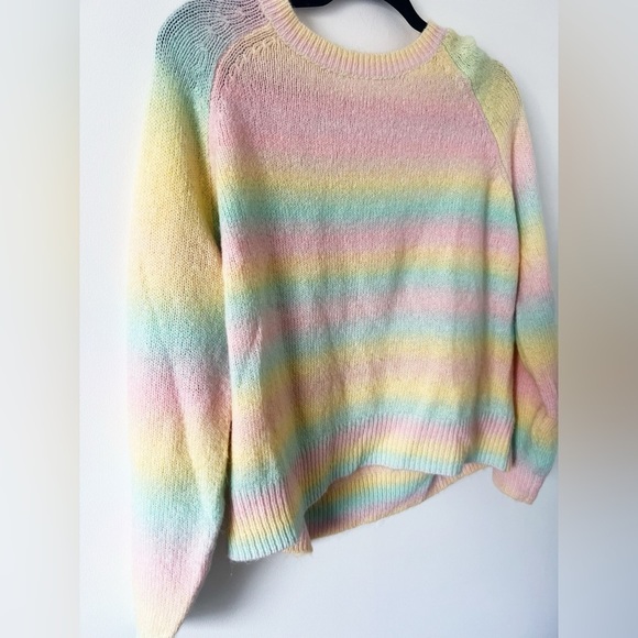 BB Dakota Multicolor Long Sleeve Striped Crew Pullover Sweater - Picture 5 of 6